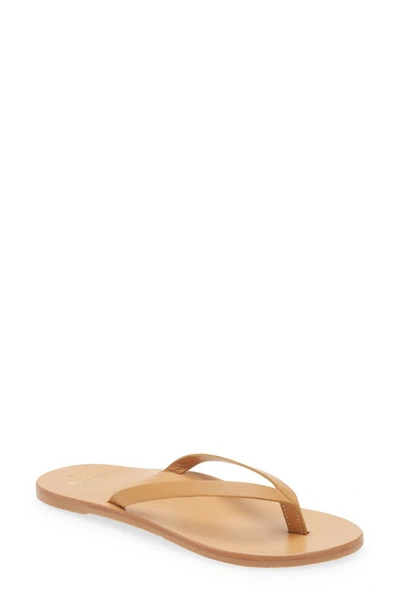 Beek Seabird Flip Flop In Honey/ Honey