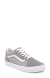 Vans Kids' Old Skool Sneaker In Suede Grey Chambray