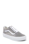 Vans Kids' Old Skool Sneaker In Suede Grey Chambray
