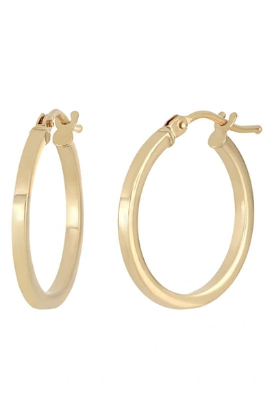Bony Levy 14k Gold Pipe Cut Hoop Earrings In 14k Yellow Gold