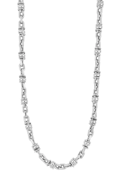 Bony Levy 14k Gold Disc Link Necklace In 14k White Gold