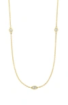 Bony Levy 18k Gold Diamond Station Necklace In 18k Yellow Gold