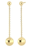 Bony Levy 14k Gold Disc Drop Earrings In 14k Yellow Gold