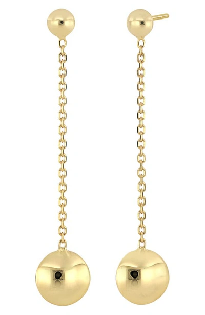 Bony Levy 14k Gold Disc Drop Earrings In 14k Yellow Gold