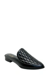 Charles By Charles David Este Quilted Mule In Black-qs
