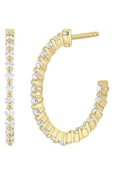 Bony Levy Liora Diamond Inside Out Hoop Earrings In 18k Yellow Gold