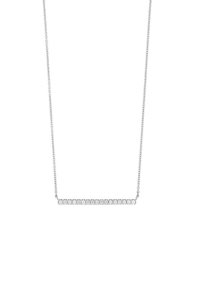 Bony Levy Audrey Diamond Bar Pendant Necklace In 18k White Gold