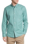 Nordstrom Oxford Button-up Performance Shirt In Green Seaglass