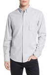 Nordstrom Oxford Button-up Performance Shirt In Grey Sleet