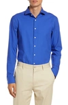 Nordstrom Tech-smart Extra Trim Fit Dress Shirt In Blue Bluing