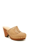 Veronica Beard Hardie Woven Leather Clogs In Sand