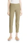 Eileen Fisher Slim Knit Ankle Pants In Tarragon