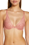 Natori Cherry Blossom Convertible Underwire Bra In Sandy Rose