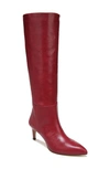 Sam Edelman Uma Knee High Boot In Sangria Red Leather