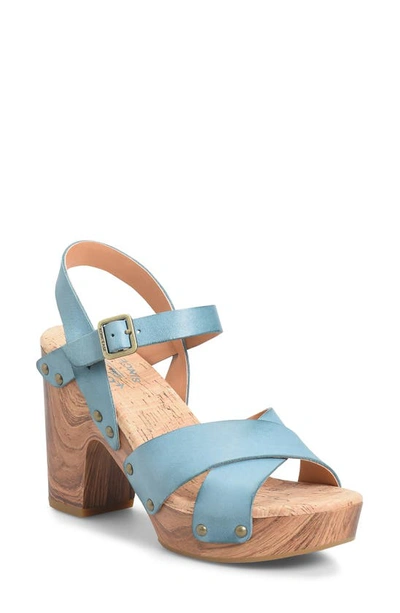 Kork-ease Drew Platform Sandal In Turquoise F/ G