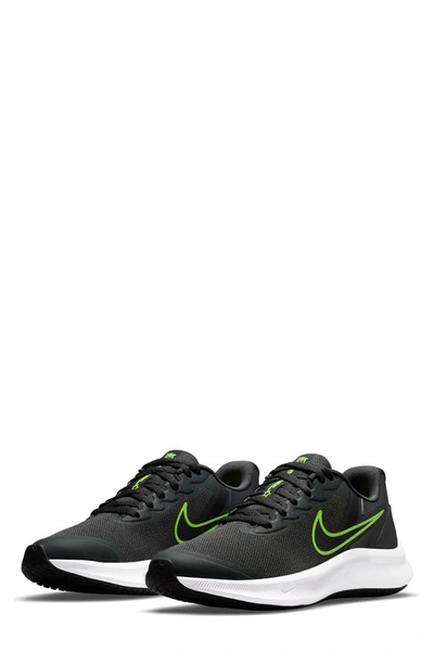 Nike Star Runner 3 Big Kids' Road Running Shoes In Dark Smoke Grey,black,black