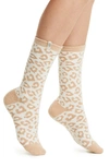 Ugg Leslie Crew Socks In Natural Leopard