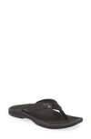 Olukai Ohana Flip Flop In Black/ Orchid