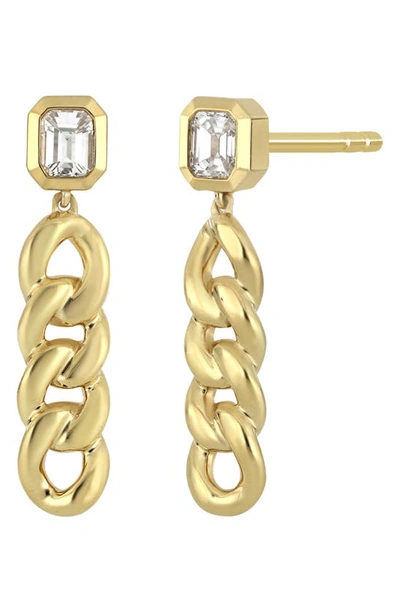 Bony Levy Varda Diamond Chain Drop Earrings In 18k Yellow Gold