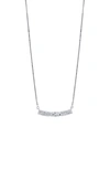 Bony Levy Diamond Bar Pendant Necklace In 18k White Gold