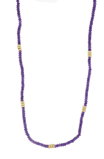 Bony Levy El Mar Amethyst Beaded Necklace In 14k Yellow Gold - Amethyst
