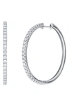 Bony Levy Audrey Diamond Hoop Earrings In 18k White Gold