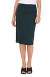 Vince Camuto Ponte Midi Skirt In Rich Spruce