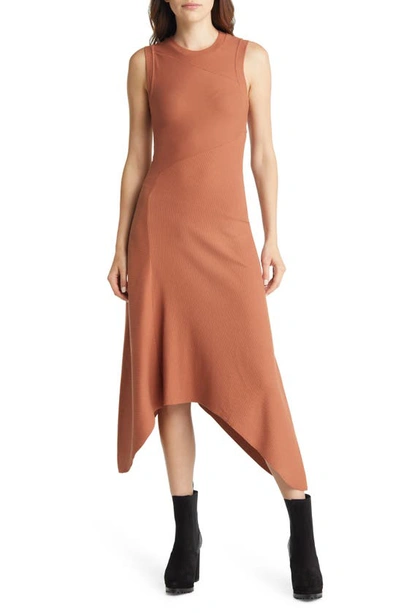 allsaints orange dress NWT $250 ALLSAINTS Mea drape dress, 100% silk orange / peach / coral UK 10  US6