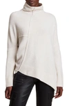 Allsaints Lock Mock Neck Sweater In Chalk White