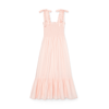 EPHEMERA BLUSH BOW TIE MIDI DRESS