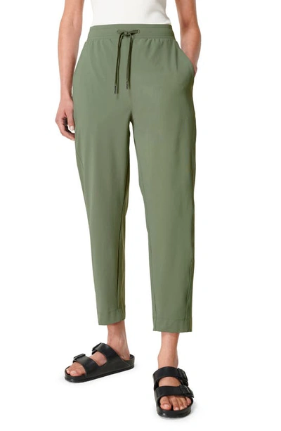 Sweaty Betty Explorer Tapered Athletic Pants In Heath Green