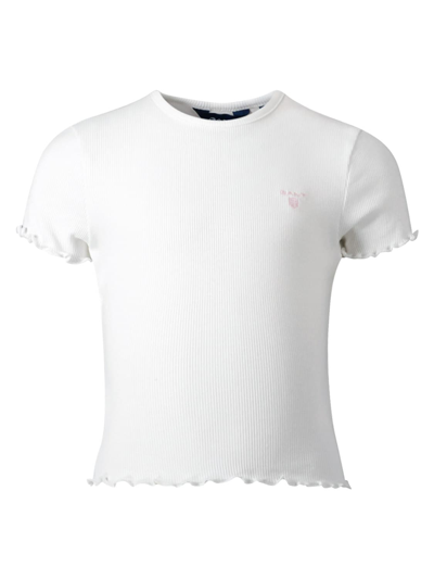 Gant Kids T-shirt For Girls In White