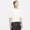 Nike Women's  Sportswear Everyday Modern Woven Boxy Top In White