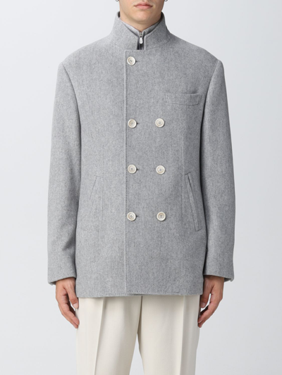 Brunello Cucinelli Coat  Men In Gray