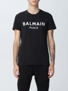 Balmain Iconic And Basic T-shirt, With Simple But Timeless Lines In Black