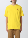 Kenzo Boke Logo Cotton Jersey T-shirt In Gold
