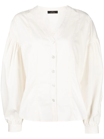 Twinset Button-up Blouse In White