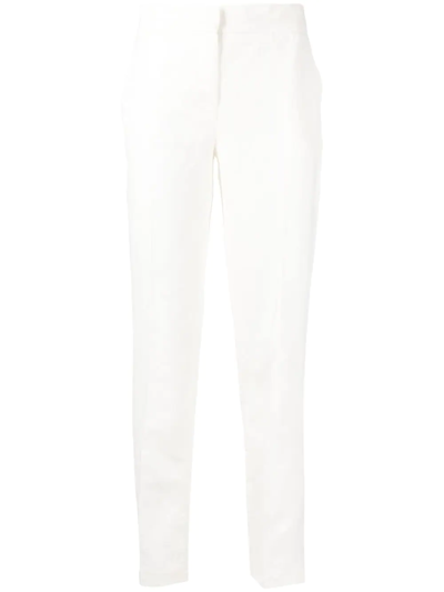 Twinset Slim Cut Trousers In White