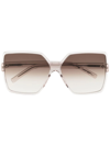 SAINT LAURENT GRADIENT OVERSIZE-FRAME SUNGLASSES