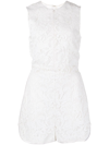 ADAM LIPPES FLORAL-LACE SLEEVELESS PLAYSUIT
