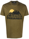 Dsquared2 Man T-shirt Military Green Size M Cotton In Green