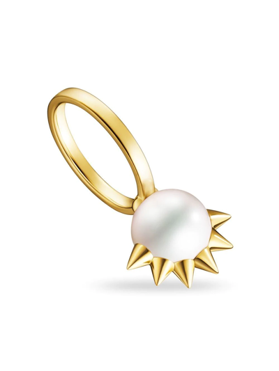 Tasaki 18kt Yellow Gold Collection Line Danger Spike Pearl Ring