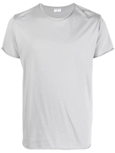 Filippa K Roll-neck Organic-cotton T-shirt In Grey