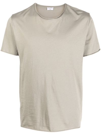 Filippa K M Roll Organic-cotton T-shirt In Grey