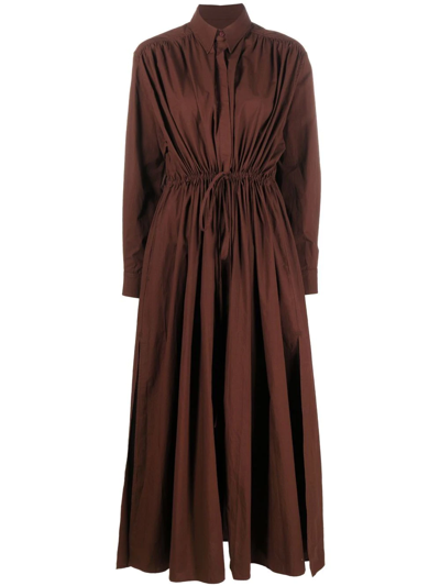 【MATTEAU】net sustain organic コットン ポプリン maxi ドレス MATTEAU Strapless organic cotton-poplin maxi dress | NET-A