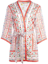 ALICE AND OLIVIA DOMINO TIE-WAIST dressing gown JACKET