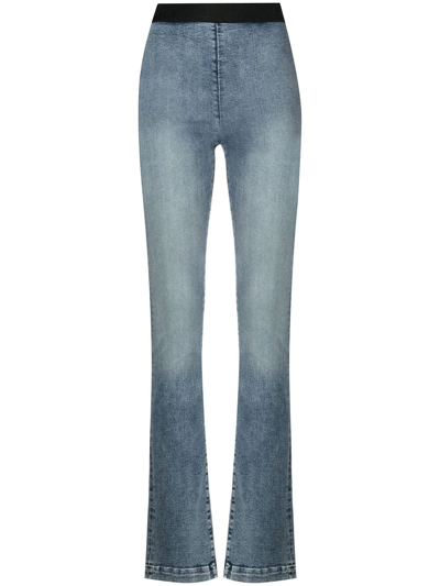 Rta Lais Slim-leg Denim Trousers In Blau