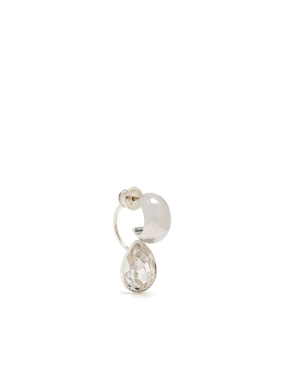 Mounser Gemini Single Hoop Earring In Silber