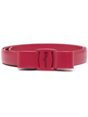 FERRAGAMO VIVA BOW LEATHER BELT