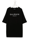 BALMAIN LOGO-MOTIF CRYSTAL-MOTIF T-SHIRT